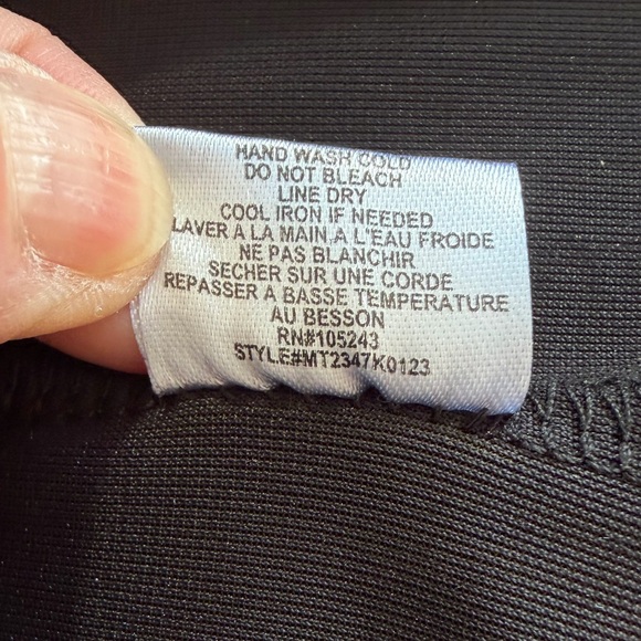 Bobeau Black Velvet Vest size XL long duster - Picture 7 of 9